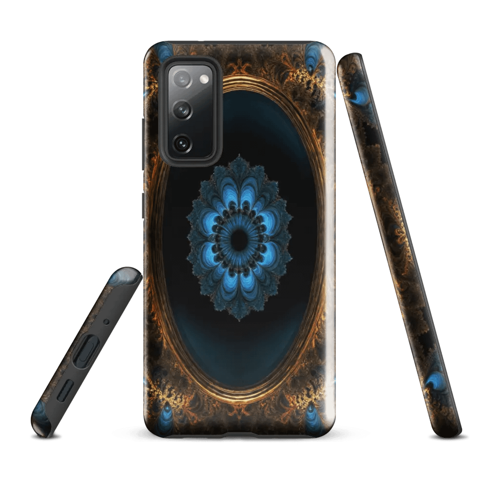 Tough Phone Case for Samsung® - Intricate Bronze and Blue Mirror Portal product image (1)