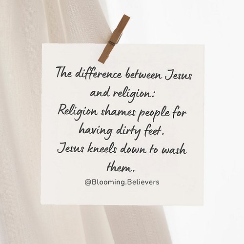 🌸 If you’re anything like me, growing up it was hard to understand the difference between religion and Jesus.

🌸 Religion oft...