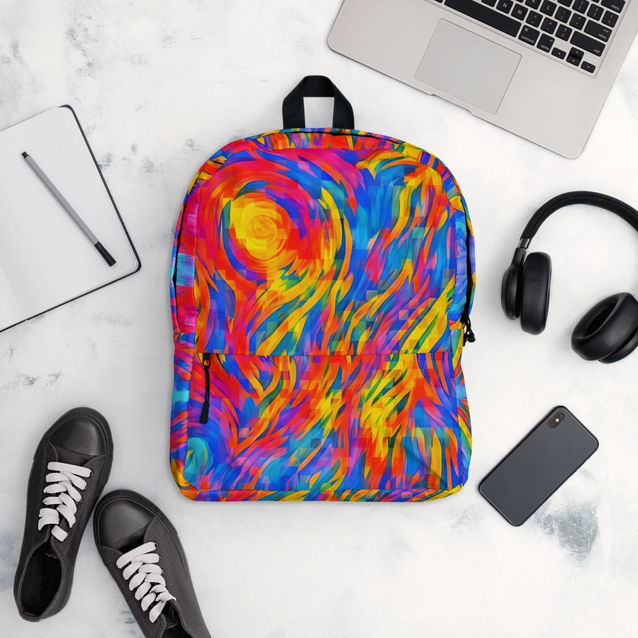 Digital Rainbow Pixels Flow - Backpack product image (10)