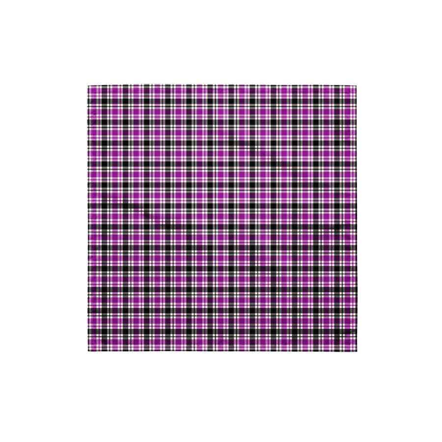 Purple, Black, and White Plaid Bandana product image (4)
