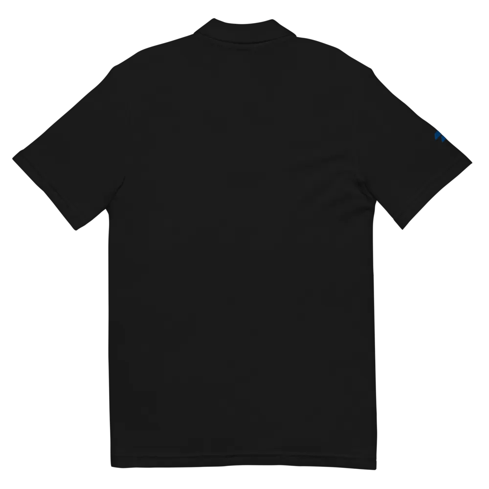 POWERED BY AVGAS 100LL - PIQUE BLACK POLO SHIRT product image (11)