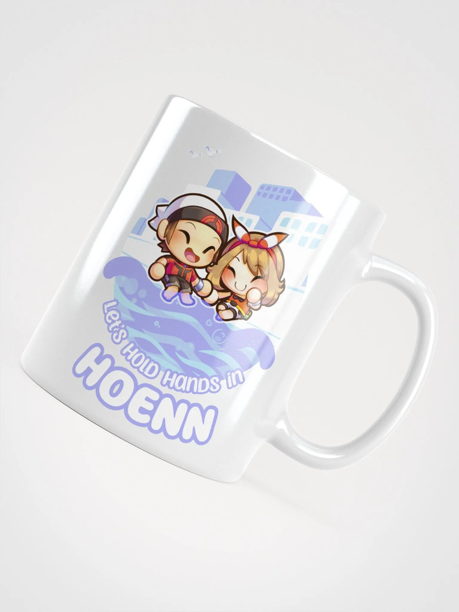 Let's Hold Hands in H Girl and Boy - Mug (White) product image (7)