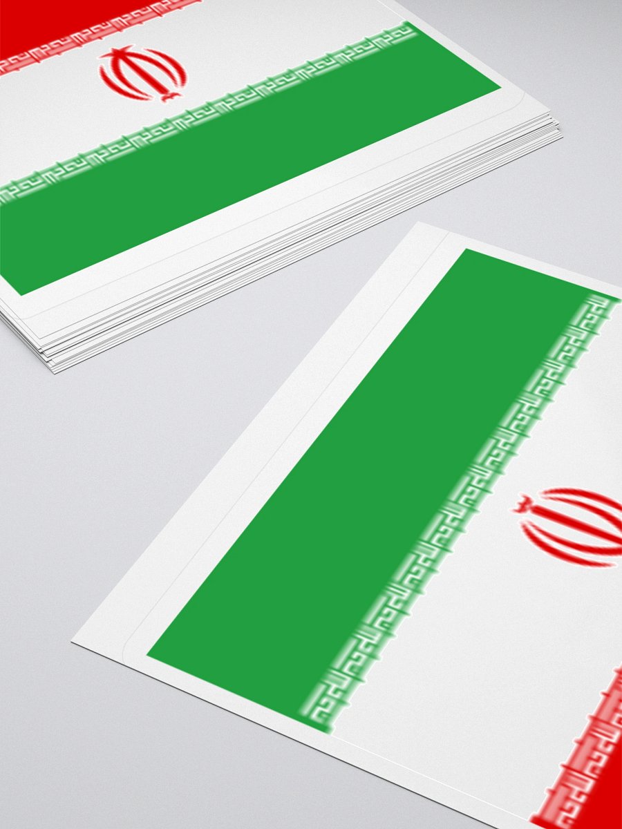 Iran Flag Sticker | Red Emblem Design | Durable Vinyl | 3 Sizes product image (11)