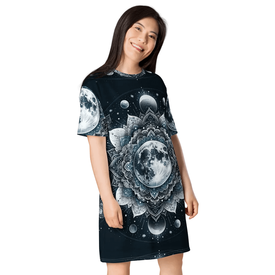 All-Over Print T-Shirt Dress product image (8)