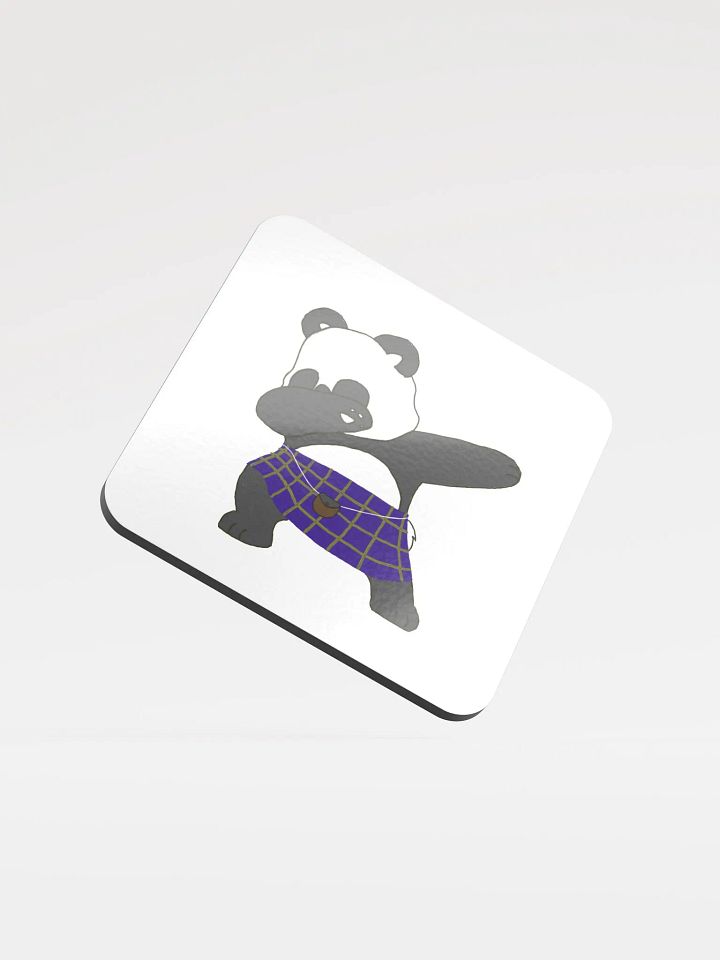 Dabbing Panda Glossed Cork Coaster product image (1)