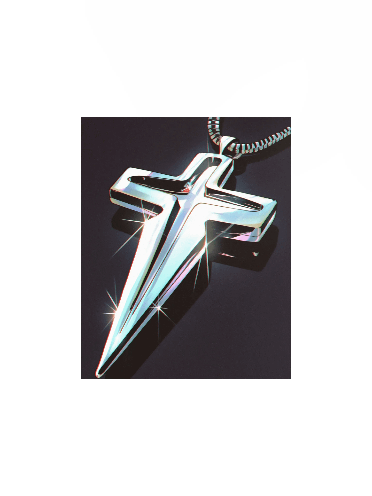 Metallic Cross Matte Poster product image (1)