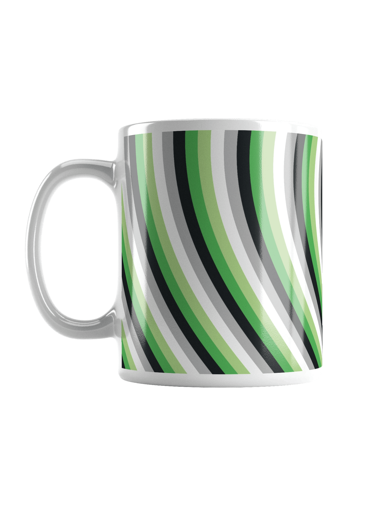 Aromantic Pride Hearts Mug (Left-handed) product image (2)