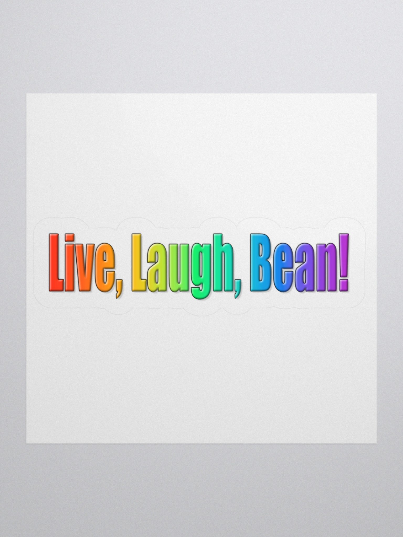 Stick-a-Bean: Live, Laugh, Bean 🏳️‍🌈🫘✨ product image (1)