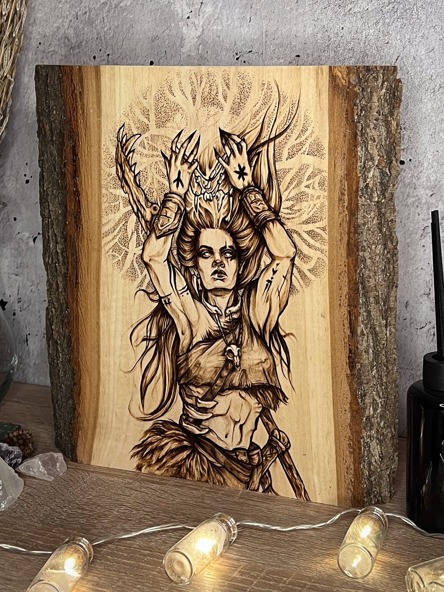 Freyja - Norse Warrior Pyrography product image (1)