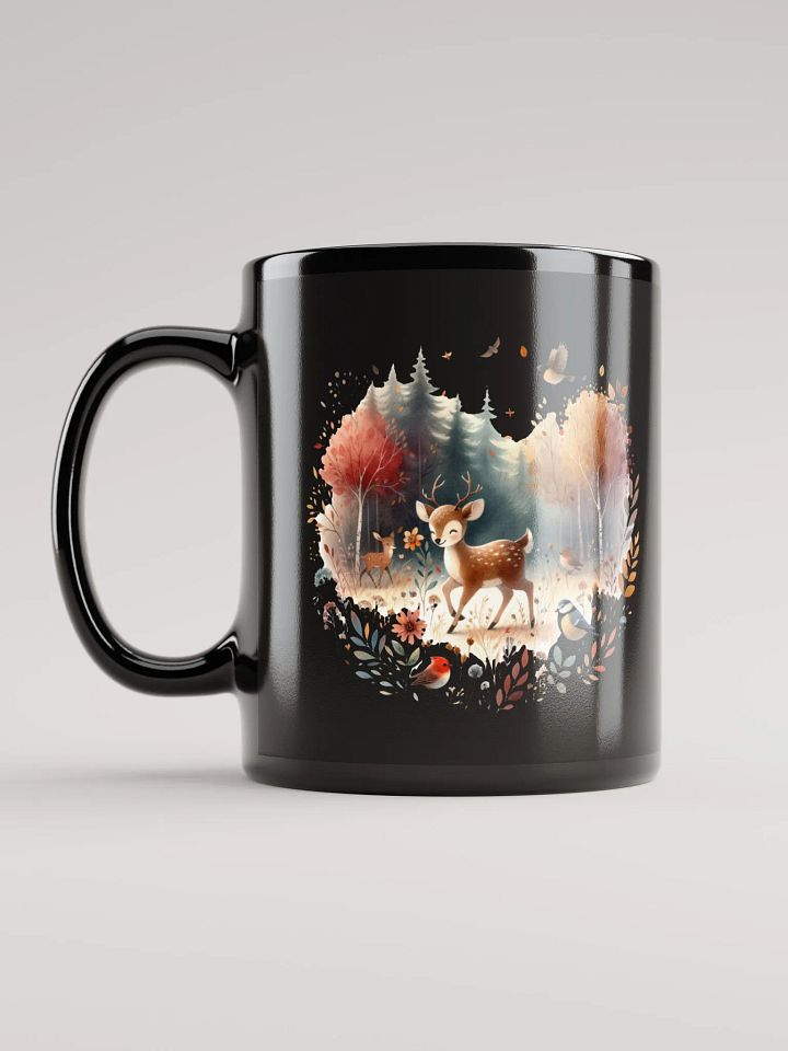 The Autumn Vibes Glossy Black Mug product image (2)