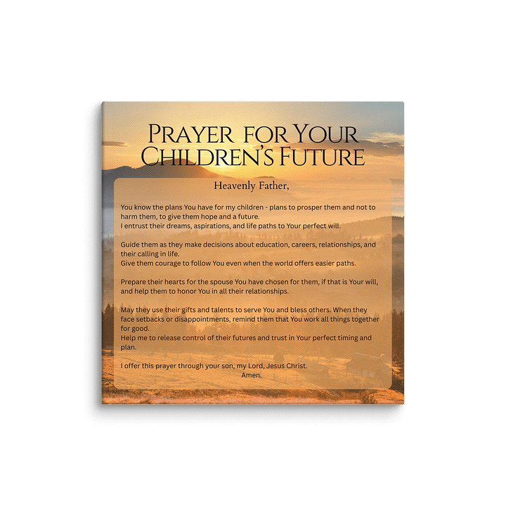 Prayer for your Children's Future - Canvas product image (13)