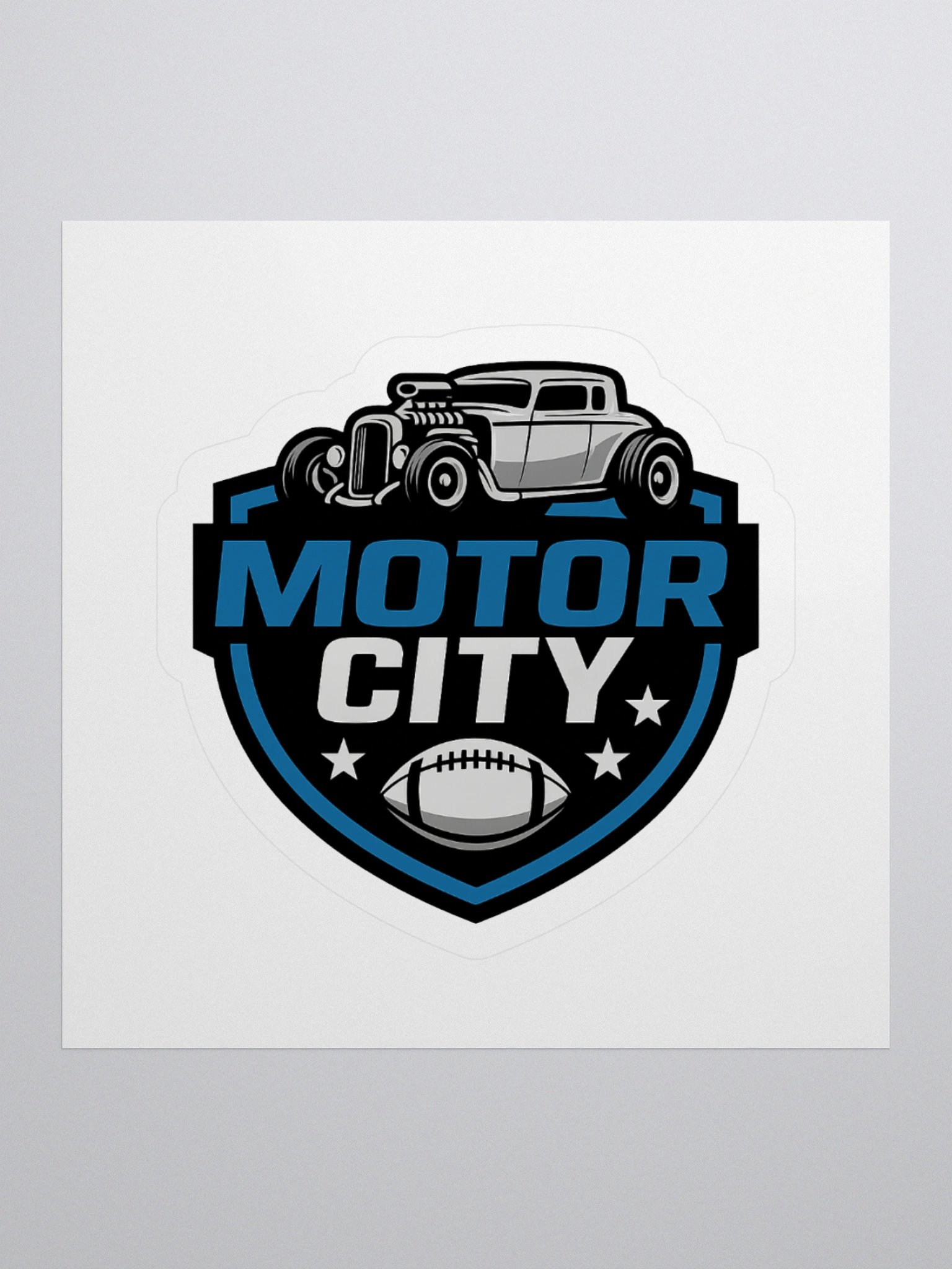 MOTOR CITY FOOTBALL STICKER product image (2)
