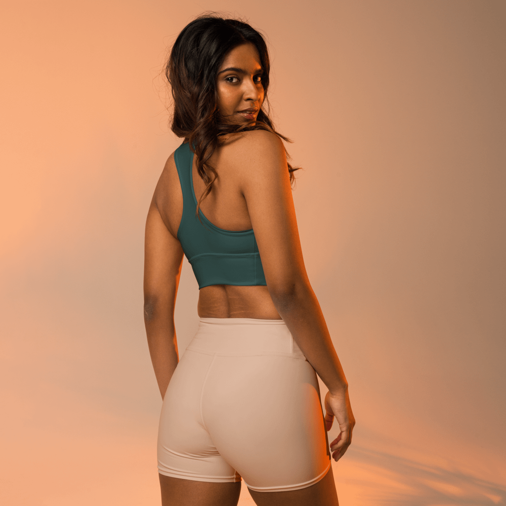 Longline Sports Bra - Deep Teal product image (10)