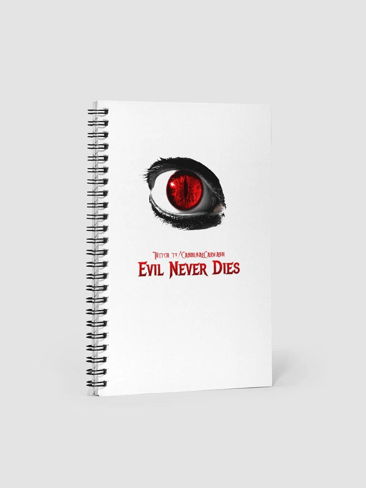 Evil Never Dies Logo Spiral Notebook product image (1)