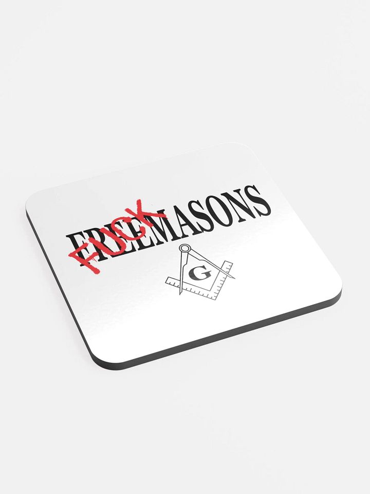Fuck Masons - Glossed Cork Coaster product image (1)