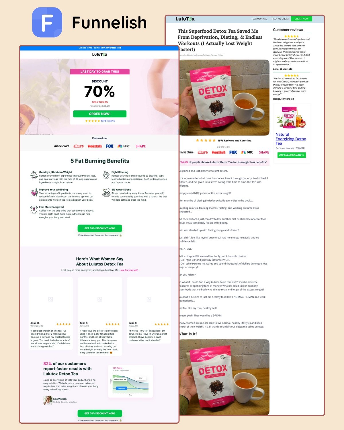 Lulutox Detos Funnel | Funnelish product image (1)