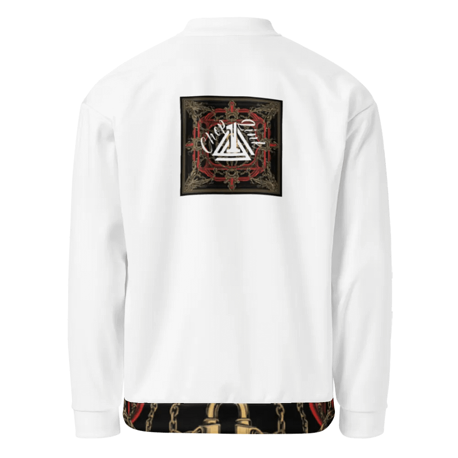 White and Royalty Bomber Jacket product image (4)