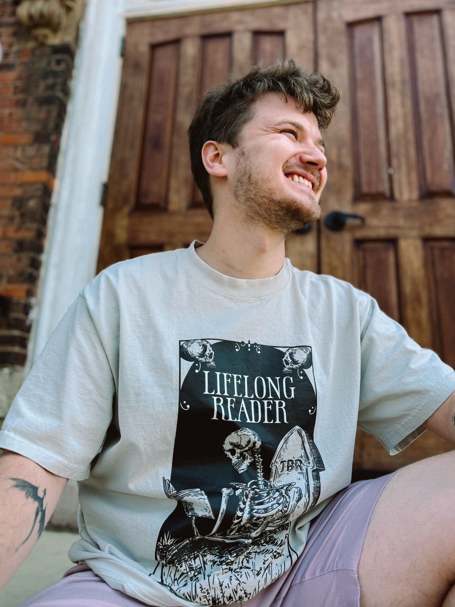 'Lifelong Reader' Oversized Tee product image (4)