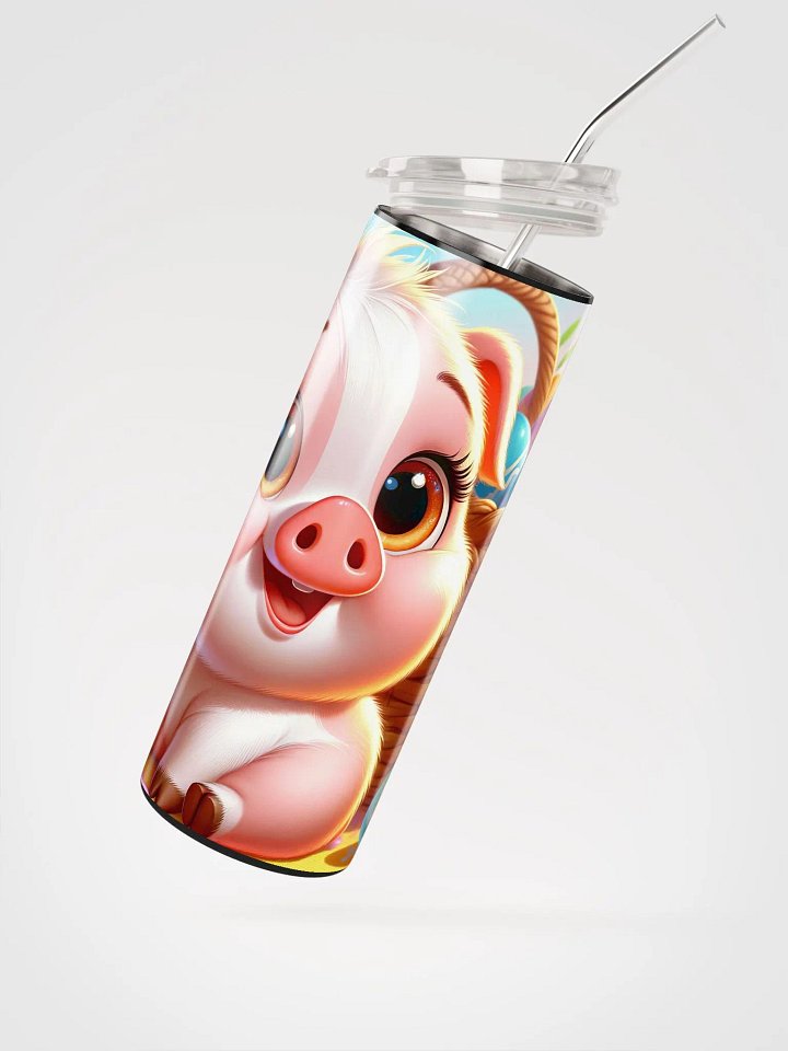 Cheerful Piglet Stainless Steel Tumbler product image (3)