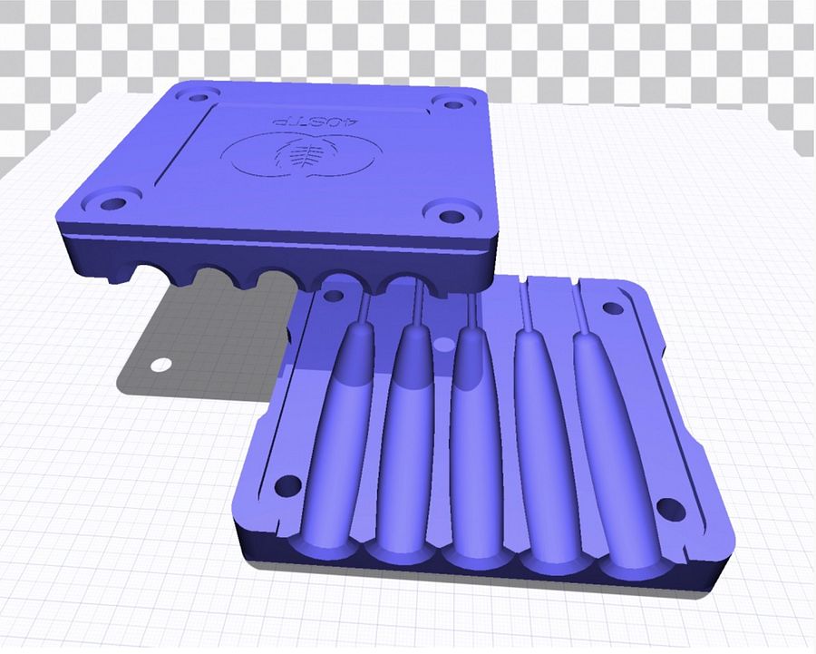 3D Printable Files - Slim Taper Perfecto Stackable Cannagar Molds product image (1)