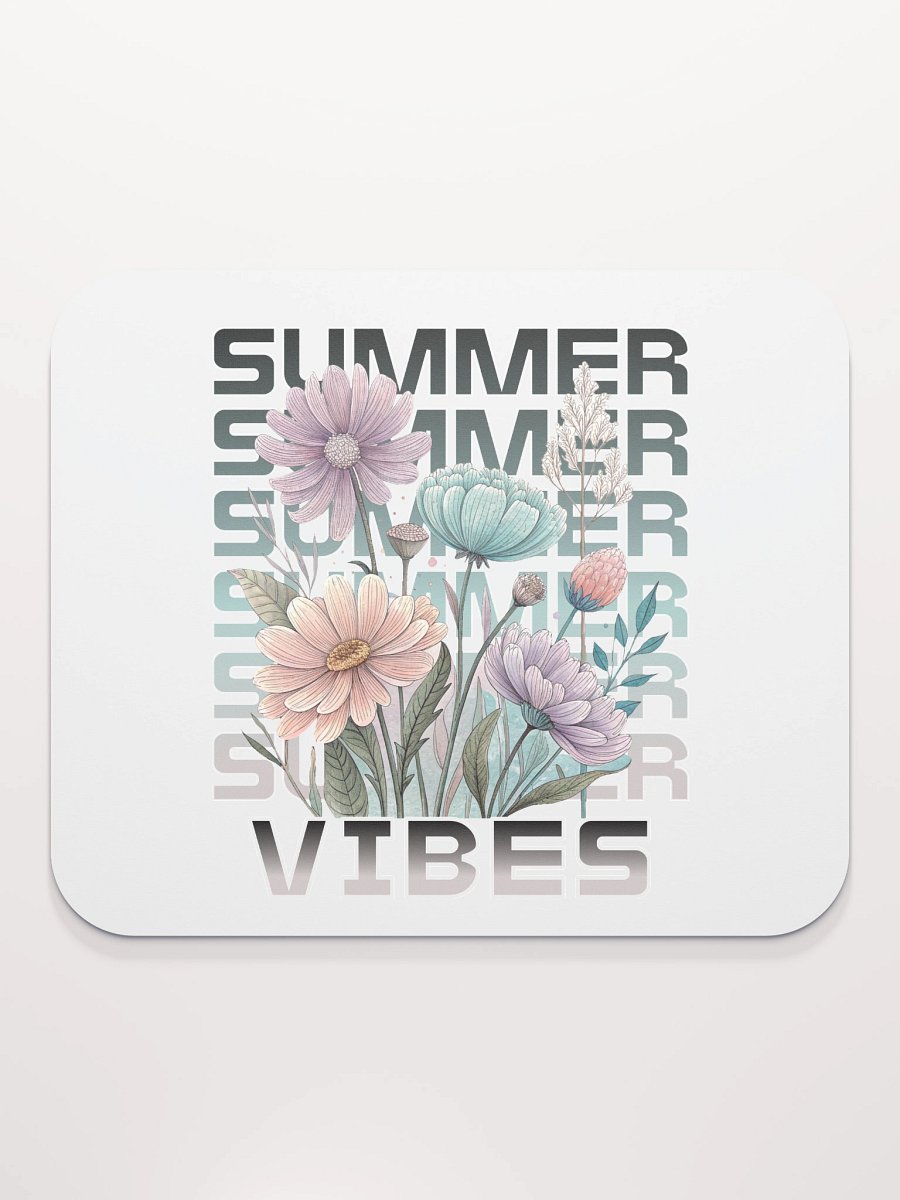Summer Vibes Boho Flowers Floral Mouse Pad product image (2)
