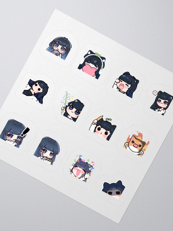 alley emotes sticker sheet product image (2)