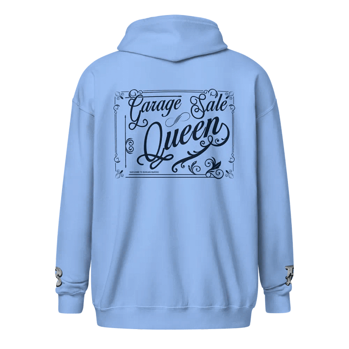 GARAGE SALE QUEEN (Zipper Hoodie - Light) product image (2)