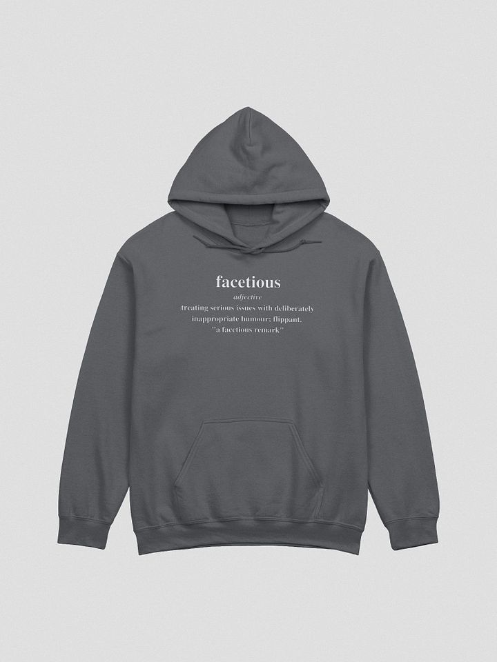 Facetious Hoodie (White Text) product image (1)