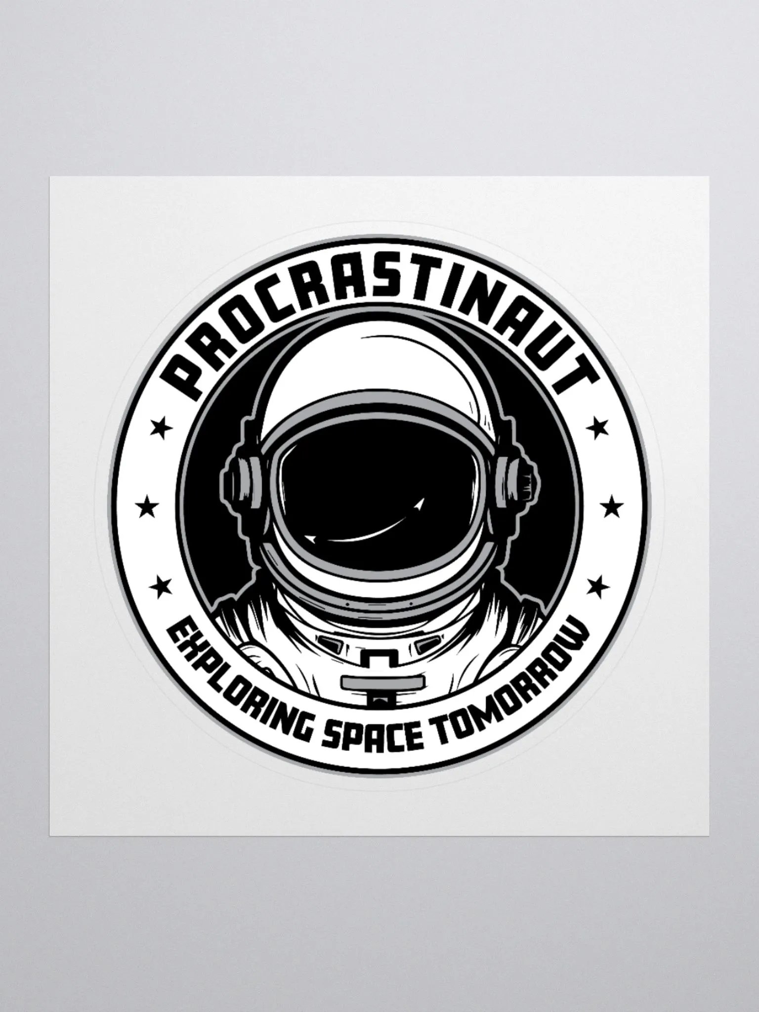 Procrastinaut Sticker – For Space Lovers Who Take It Slow product image (2)