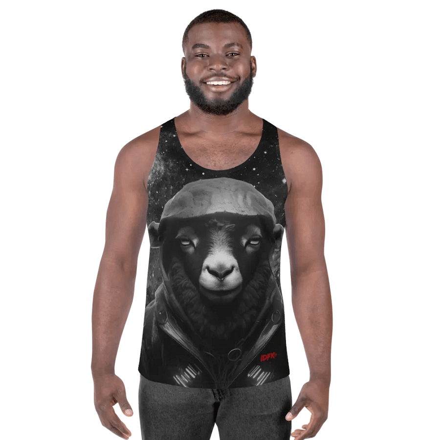 IDFKtv Black Sheep Full B/W Tank Top product image (8)