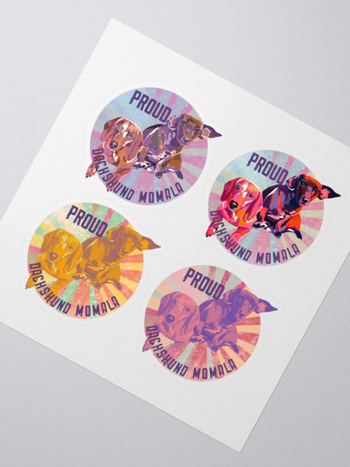 Proud Dachshund Momala Sticker Set product image (2)