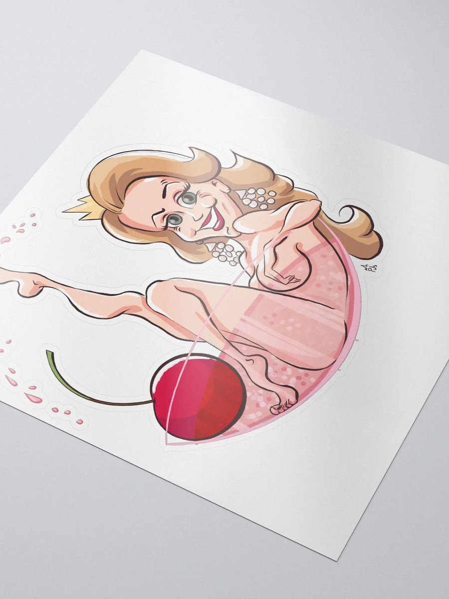Princess in a Champagne Glass sticker product image (3)