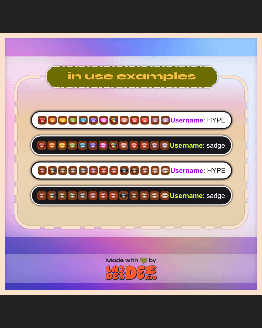 Lippie Badges [Medium-Deep Set] product image (4)