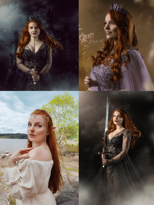 Fantasy shoot Viev Print 13x19 signed small in corner product image (9)