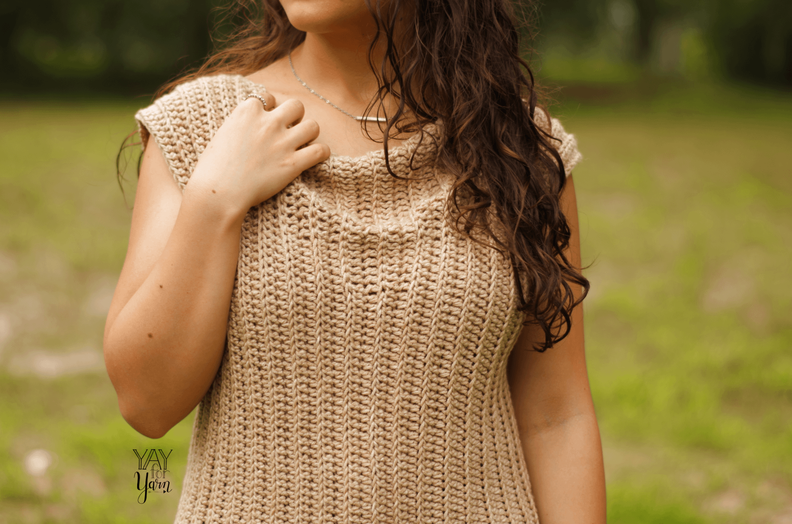 Cowl-Neck Tee - Ladies Summer Top PDF Crochet Pattern & Video Tutorial for Beginners product image (2)