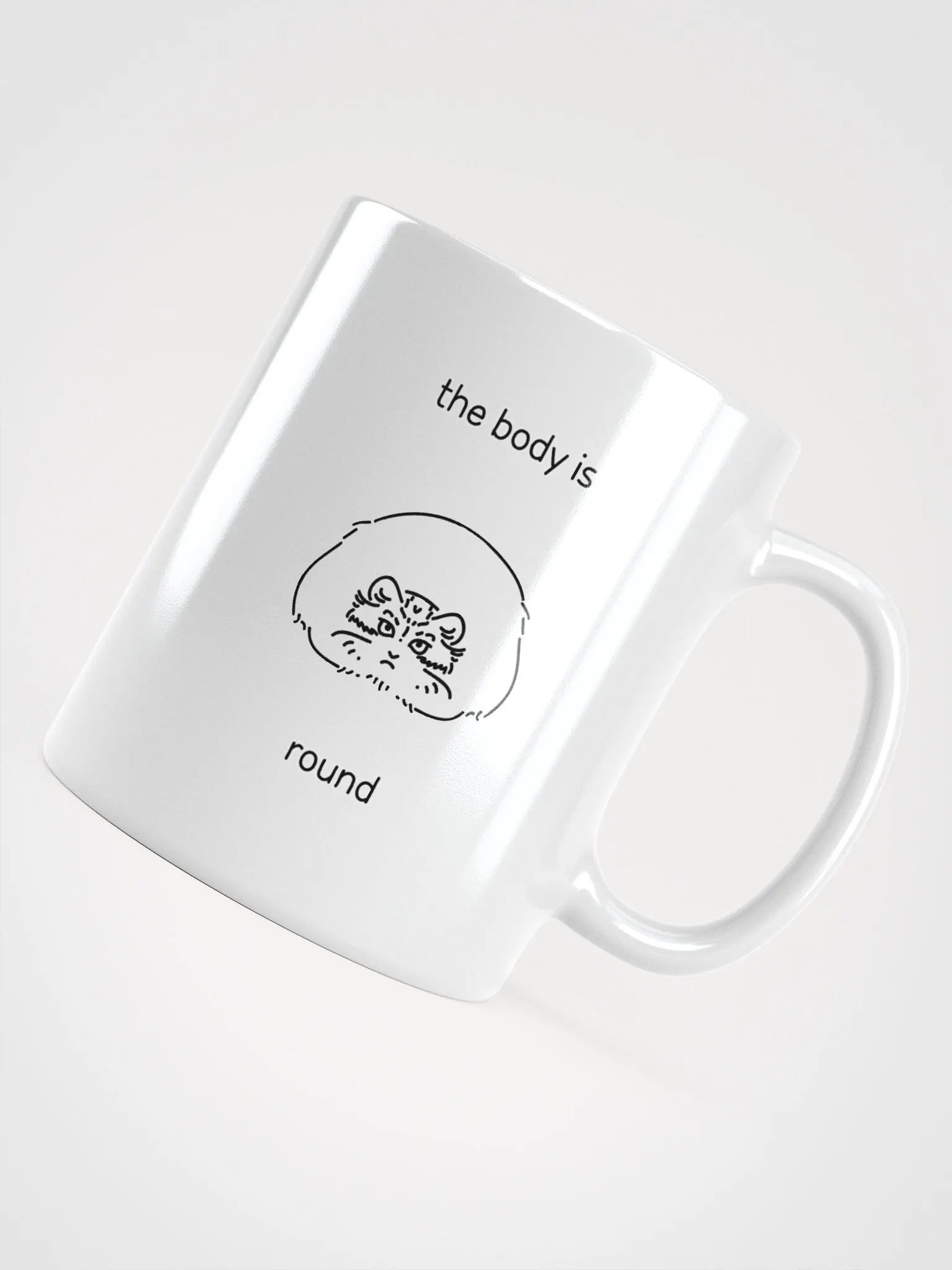 The Body Is Round - White Mug product image (11)