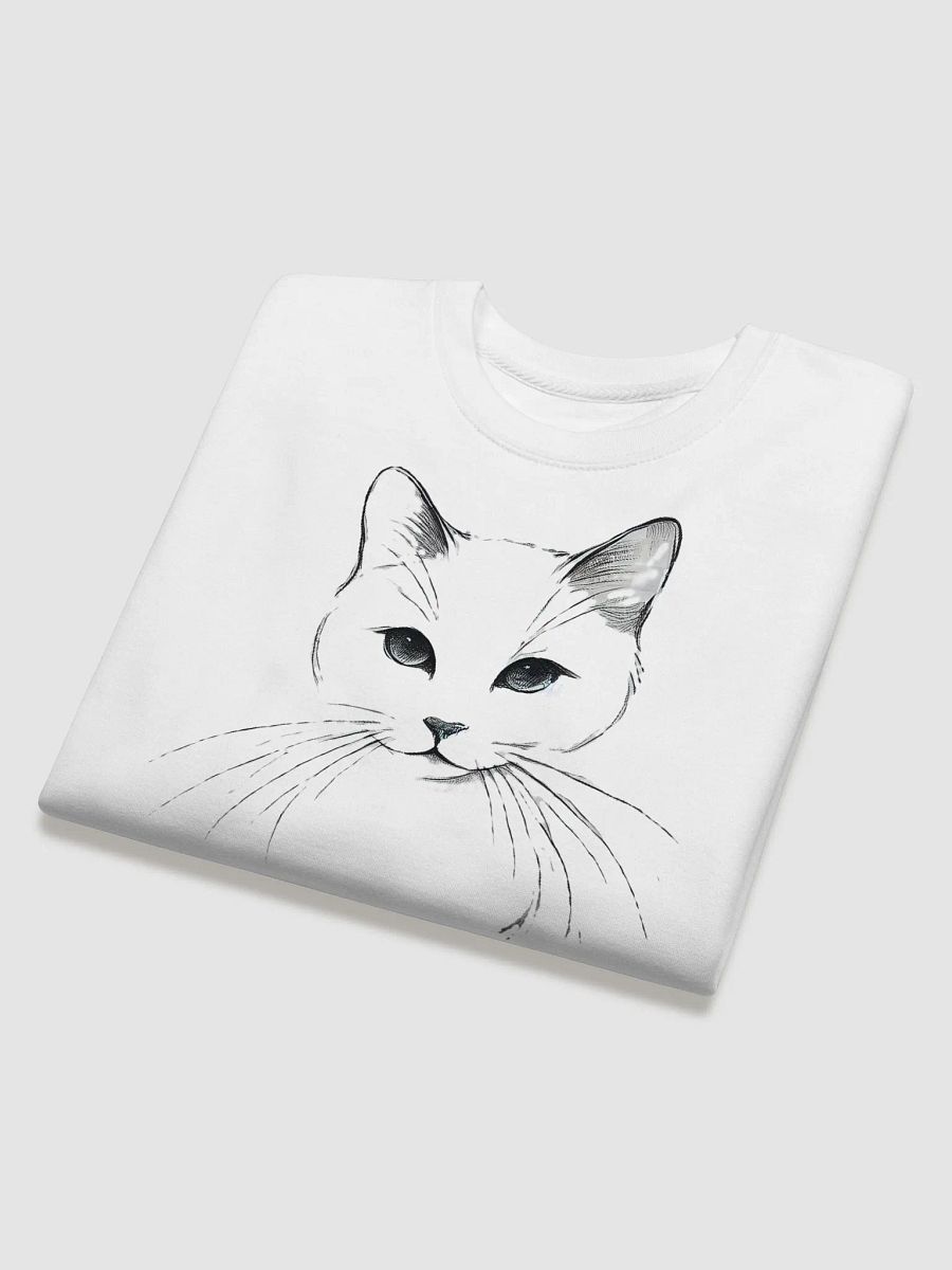Elegant Feline Sketch Sweatshirt product image (4)