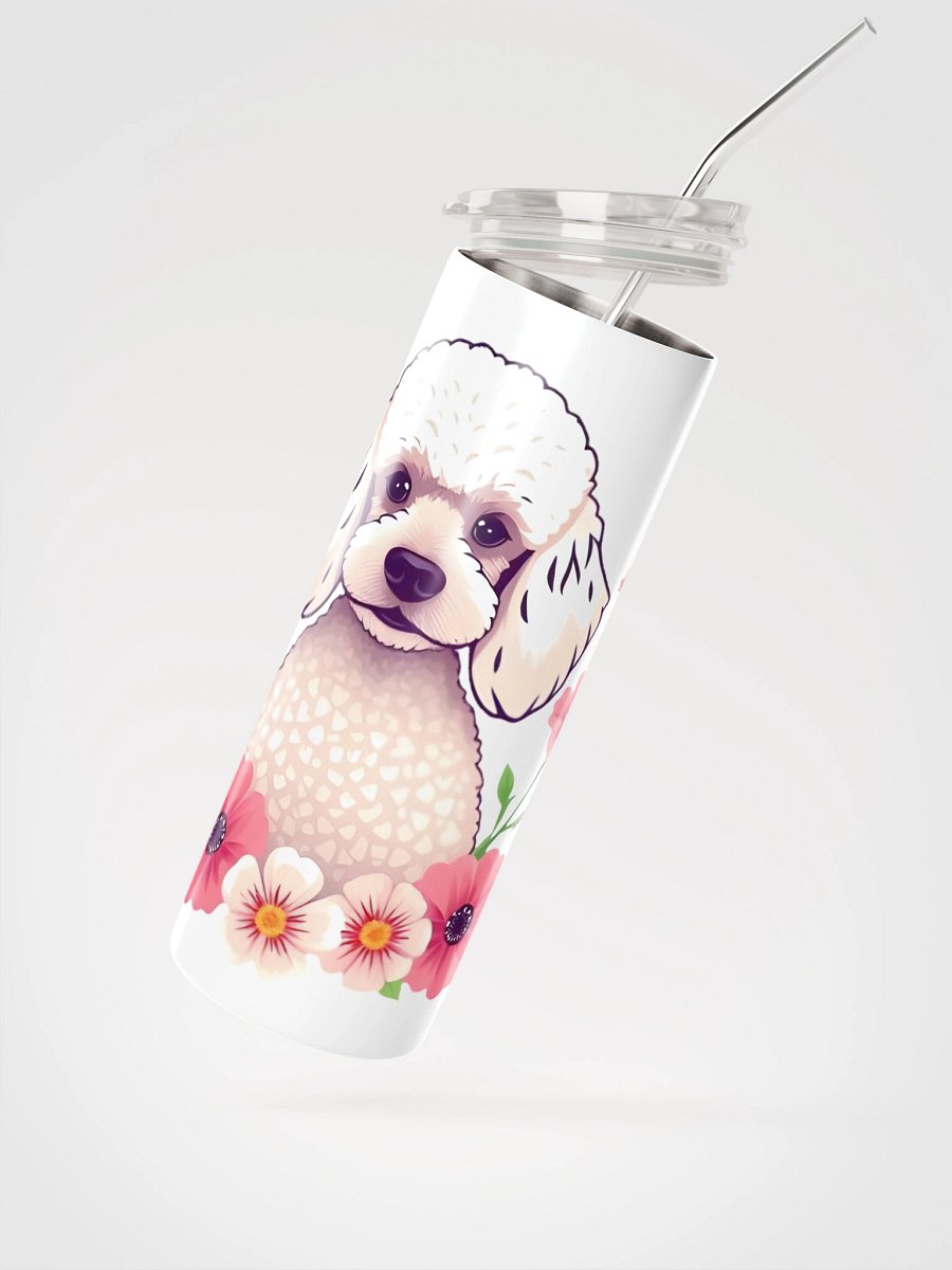 Floral Poodle Stainless Steel Tumbler product image (4)