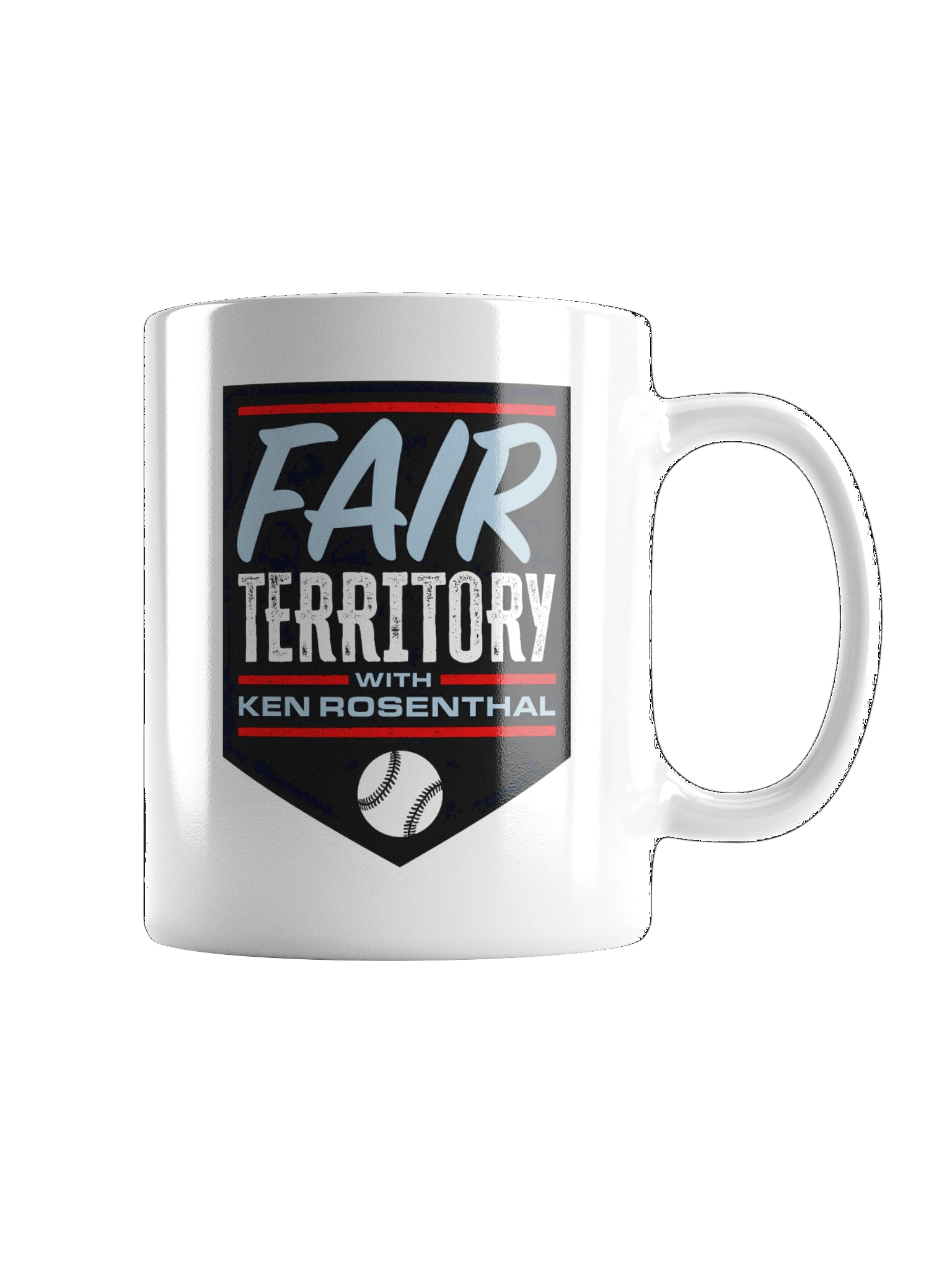 Fair Territory with Ken Rosenthal Glossy White Mug product image (1)