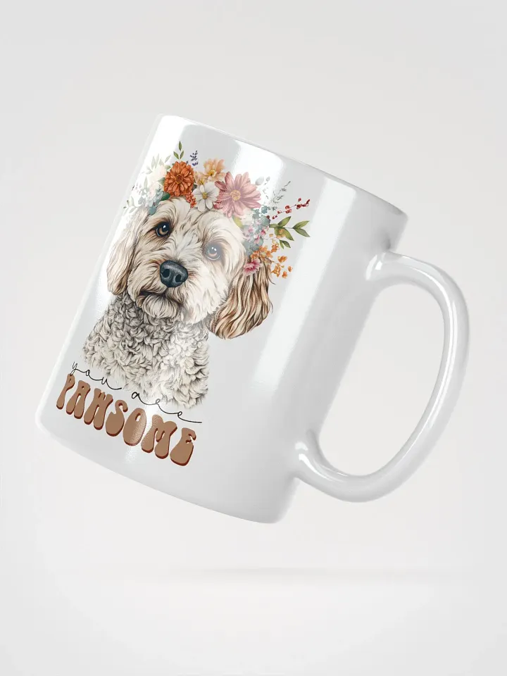 You are Pawsome Floral Crown Dog Mug product image (2)