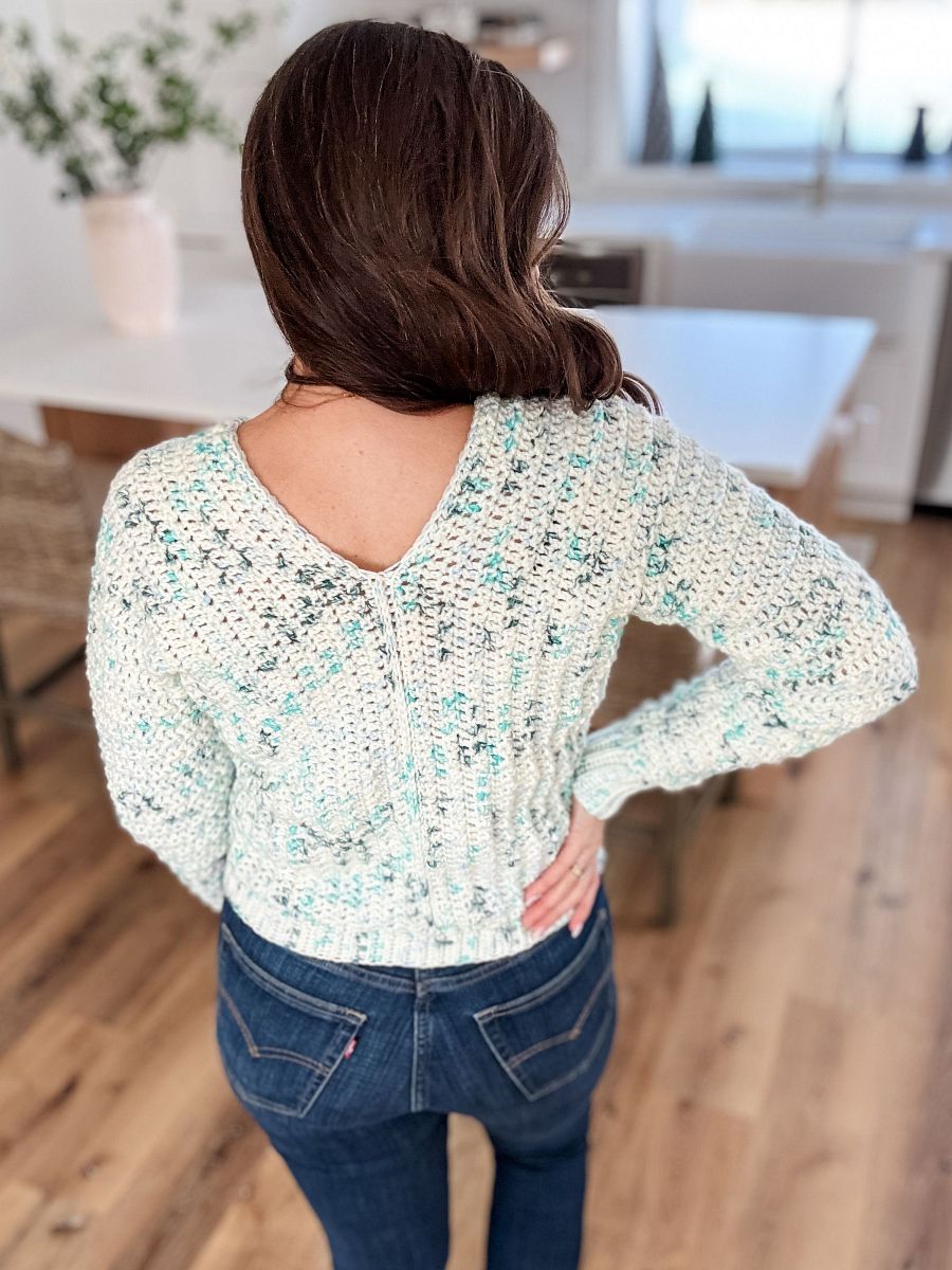 Snowy Season Sweater Crochet Pattern product image (4)