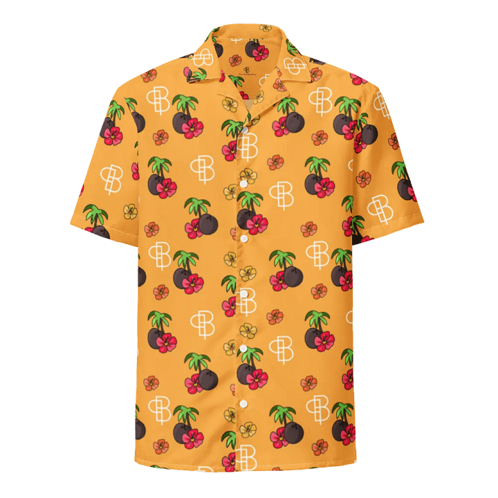 Orange Tropical Island Hawaiian Shirt product image (1)