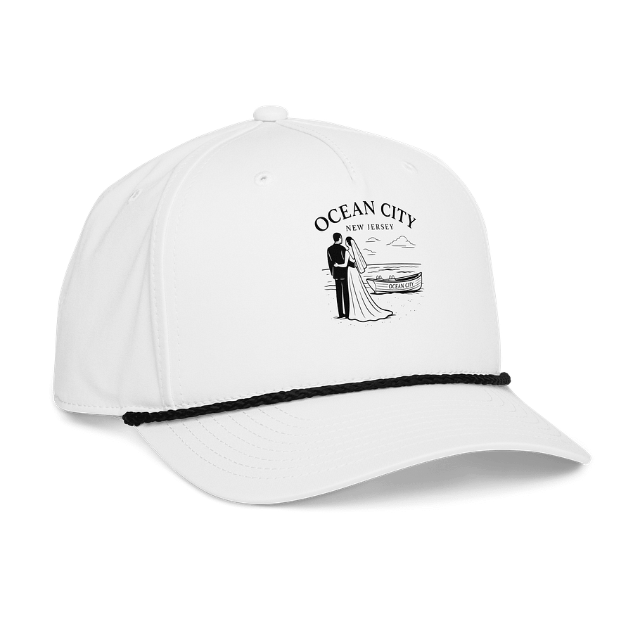 Ocean City NJ 5-Panel Classic Rope Wedding Cap product image (4)