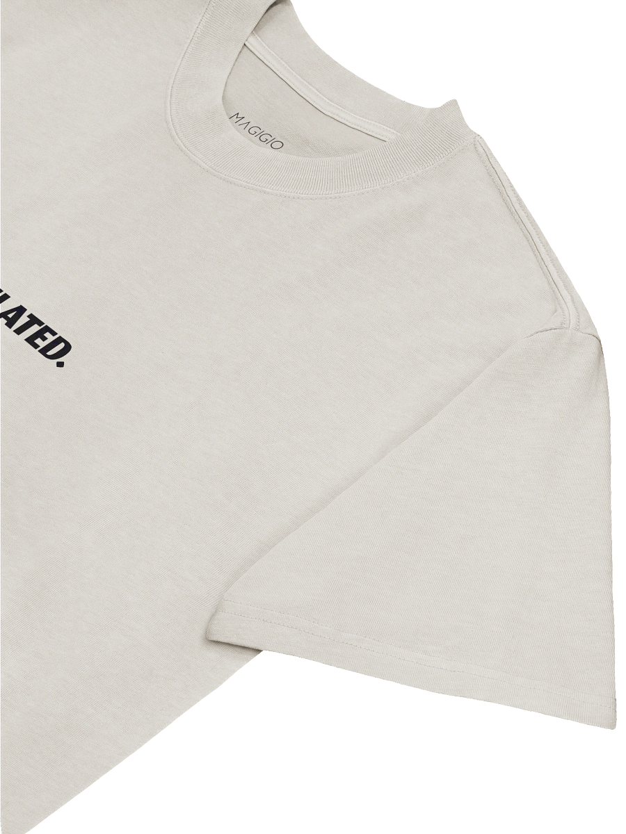 Magigio Death of Chance “Calculated” Oversized Faded Tee (Black) product image (5)