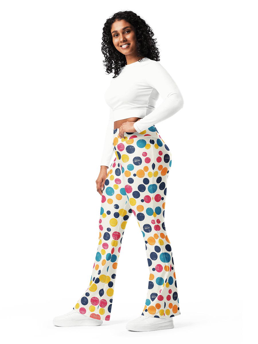 Polka Dot Illusion Vintage Retro Flare Leggings product image (4)