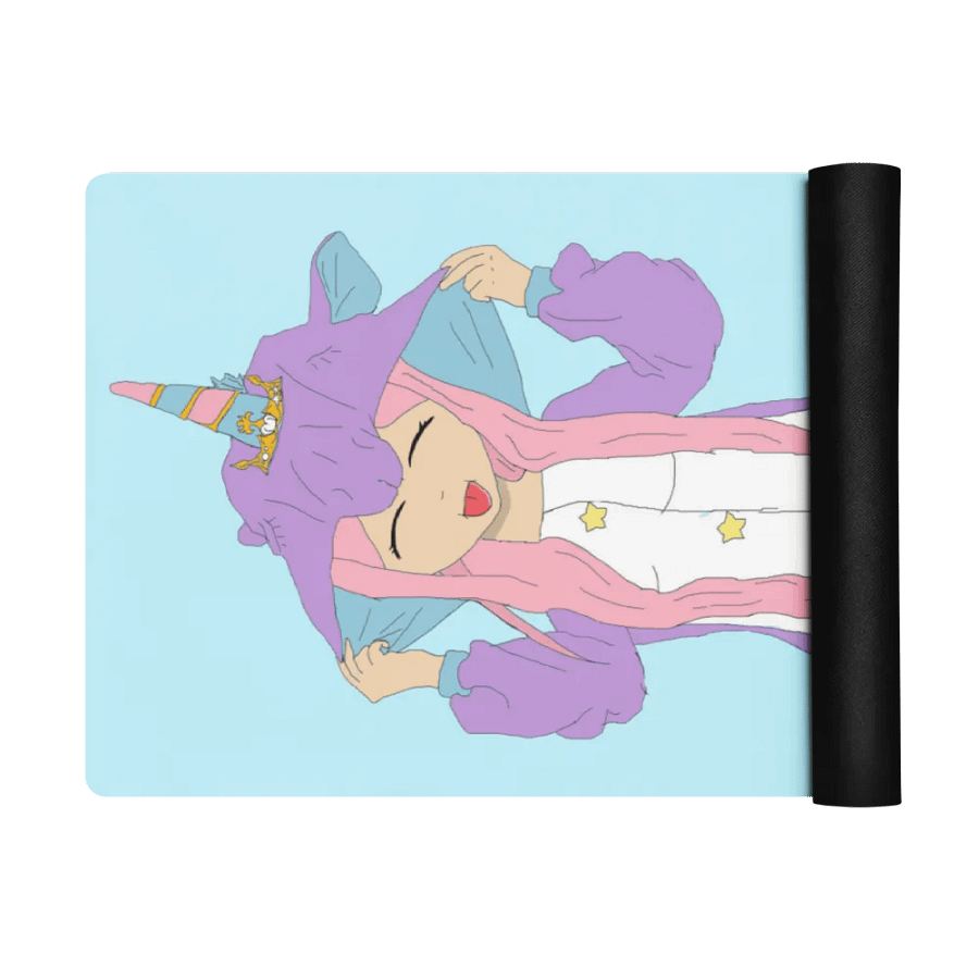 Pocky's Unicorn Onesie Daki Yoga Mat product image (3)