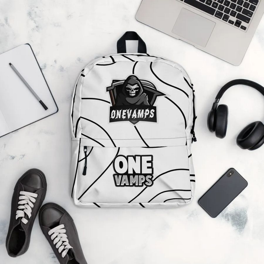 OneVamps Backpack White and Black Spiral product image (12)
