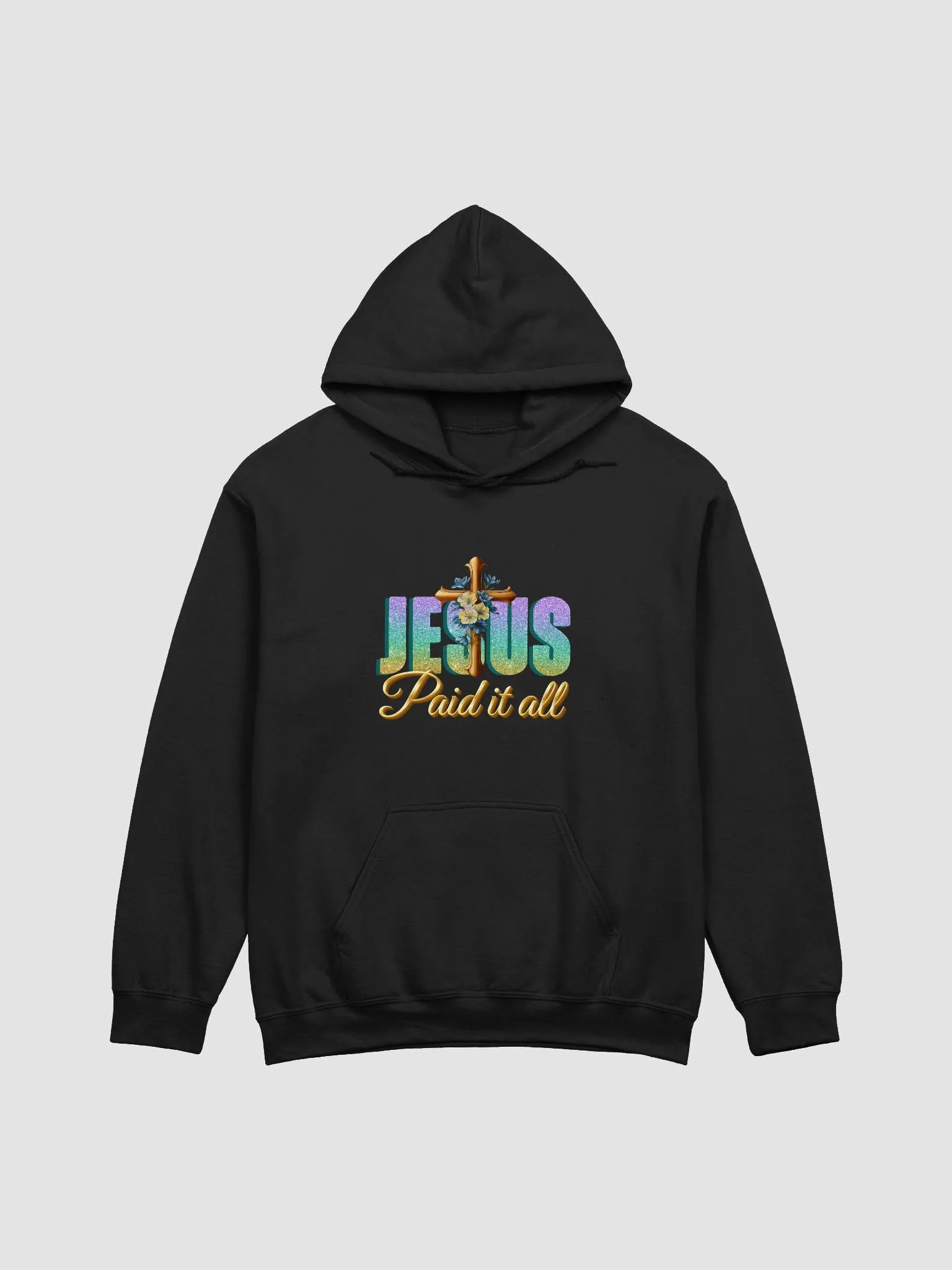 JESUS Paid It All, Gildan Classic Hoodie product image (2)