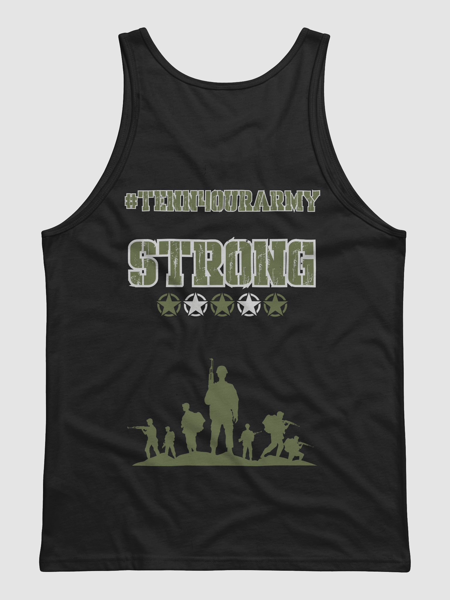 #TeNN4OURARMY Tank - Green & White product image (6)
