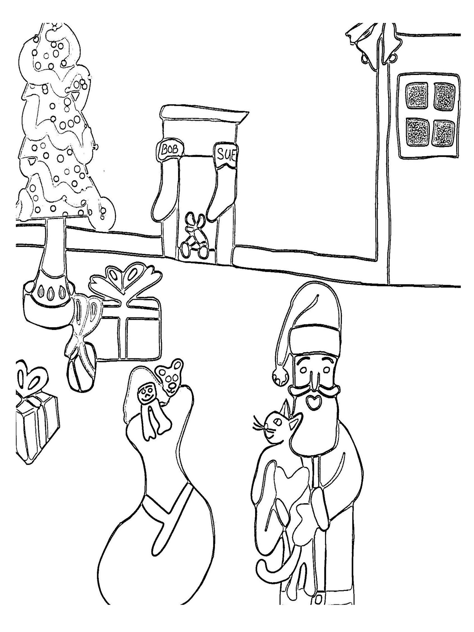 Waiting for Santa Coloring Story product image (9)